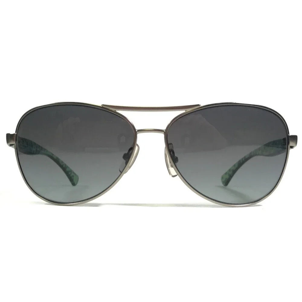 Ralph Lauren Sunglasses RA4108 494/T3 Gunmetal Green Cheetah Print w Gray Lenses